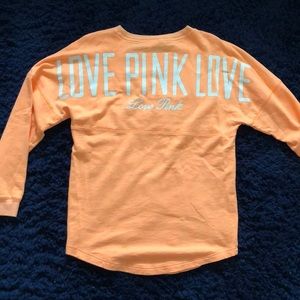 Vs pink long sleeve tee